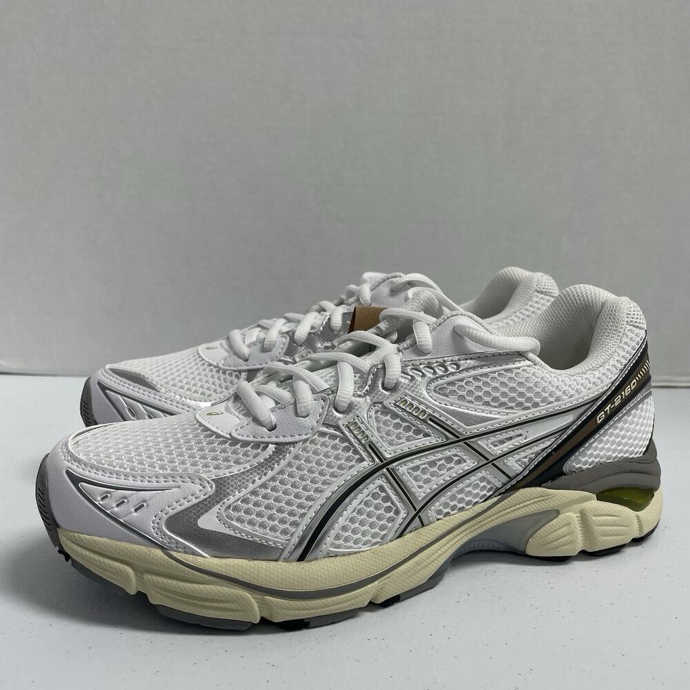Asics GT 2160 White Brown Soft Yellow 1203A275 111 Size 7 Men Size 8.5 Women